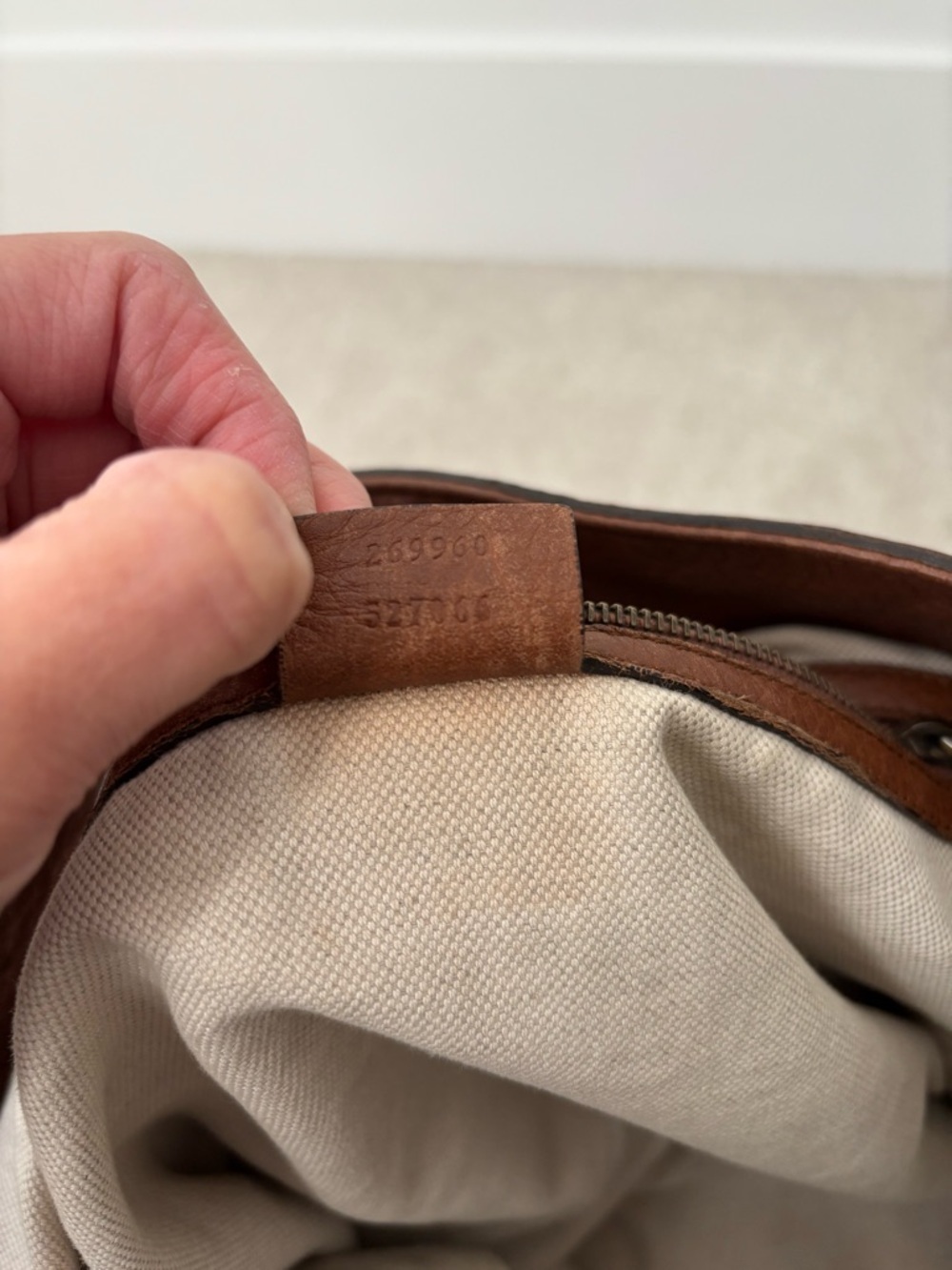 Gucci GG Marmont-Style Brown Pebbled Leather Shoulder Bag Gold Hardware - Picture 7 of 11